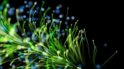 3D rendering of a stylish bright branch Illustrazione stock