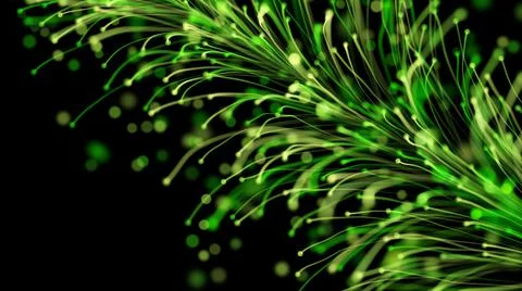 3D rendering of a stylish bright branch Stock Illustration