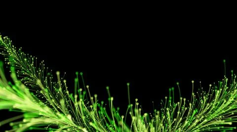 3D rendering of stylish bright branches Illustrazione stock