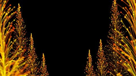 3D rendering of stylish bright branches Stock-Illustration