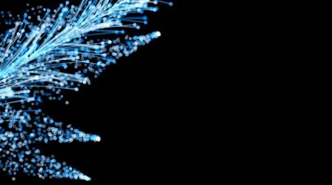 3D rendering of stylish Christmas bright branches with elegant particles on b Illustrazione stock