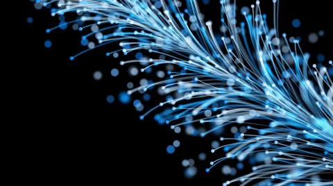 3D rendering of stylish Christmas bright branch with elegant particles on bla Stock Illustration