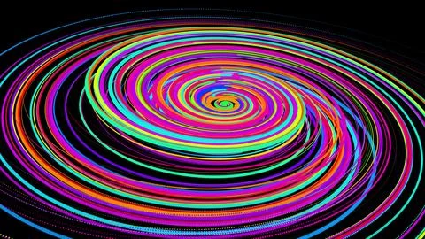 3d rendering stylish creative abstract background. colored lines swirling in Stock Illustration