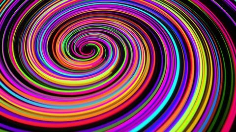 3d rendering stylish creative abstract background. colored lines swirling in Stock Illustration