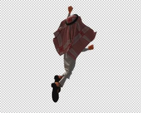 3d Rendering of a Stylized Middle Eastern Man. イラスト素材
