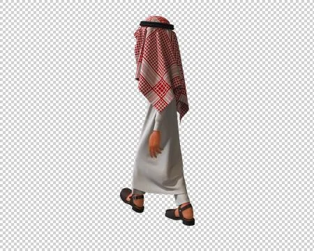 3d Rendering of a Stylized Middle Eastern Man. 스톡 일러스트