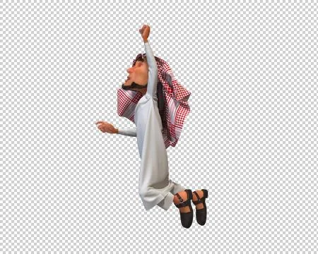 3d Rendering of a Stylized Middle Eastern Man. イラスト素材