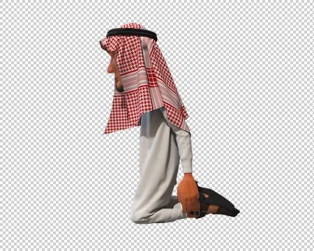 3d Rendering of a Stylized Middle Eastern Man. Stock Illustration