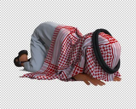3d Rendering of a Stylized Middle Eastern Man. 스톡 일러스트