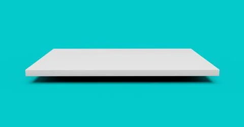 3D rendering of styrofoam sheets on turquoise background Stock Illustration