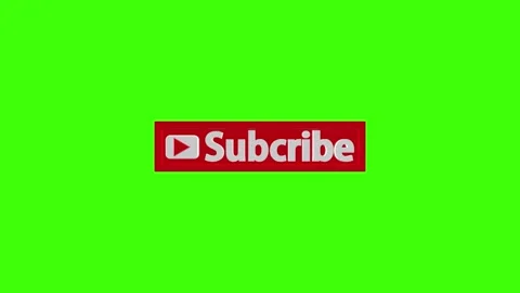 3D Rendering of Subscribe Rotation Animation on a Green Screen Stock Footage 154714847
