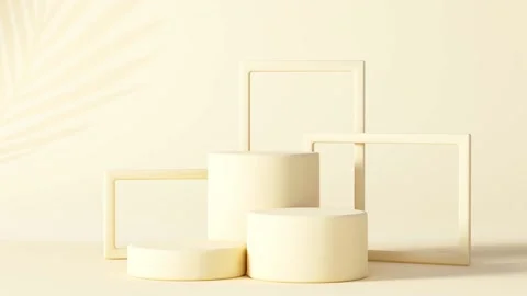 3d rendering of summer product presentation background Stock Footage 147184303