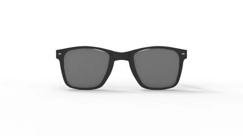 3d rendering of sunglasses isolated in a white studio background Stock Illustration