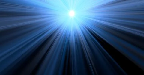 3d rendering. Sunlight glare light effect on black background. Stock Illustration