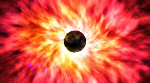 3d rendering. Supernova. Supernova flash. Evolution of stars. Stock Illustration