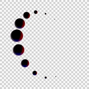 3d rendering of surreal floating spheres arranged in abstract molecular str.. Stock Illustration