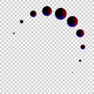3d rendering of surreal floating spheres arranged in abstract molecular str.. Illustrazione stock