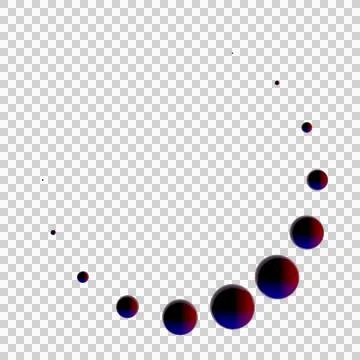 3d rendering of surreal floating spheres arranged in abstract molecular str.. Stock Illustration