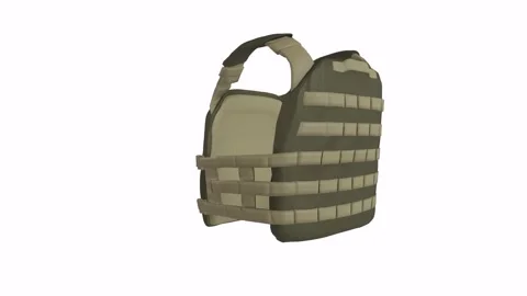 3D rendering of a tactical vest design for outdoor activities Stock Footage 285671274