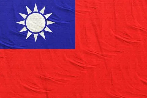 3d rendering of Taiwan flag Stock Illustration