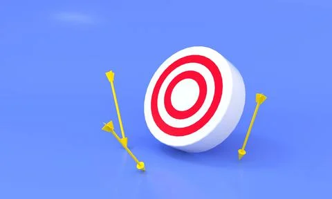 3d rendering targets and arrows and business concepts Stock Illustration