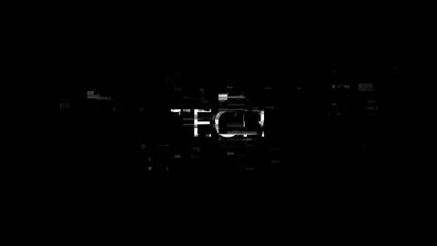 3D rendering Tech text with screen effects of technological glitches 스톡 일러스트