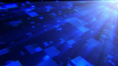 3d rendering of technology and data processing. Computer generated modern Illustrazione stock