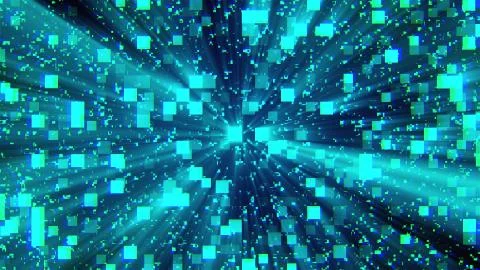 3d rendering of technology and data processing. Computer generated modern Stock Illustration