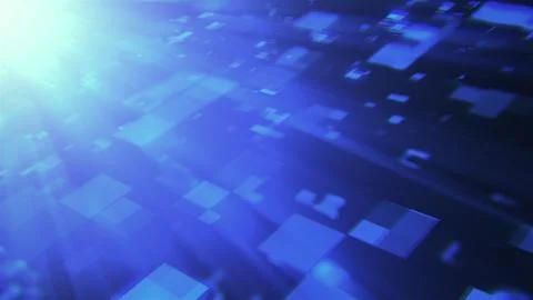 3d rendering of technology and data processing. Computer generated modern Stock Illustration