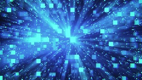 3d rendering of technology and data processing. Computer generated modern Stock Illustration