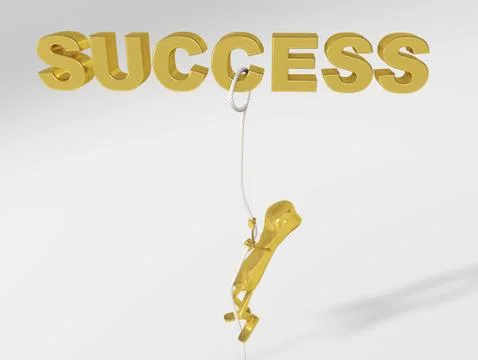 3d rendering of a telephone character climbing to success Illustrazione stock