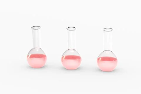 3d rendering, test tube and beaker in the lab Illustrazione stock