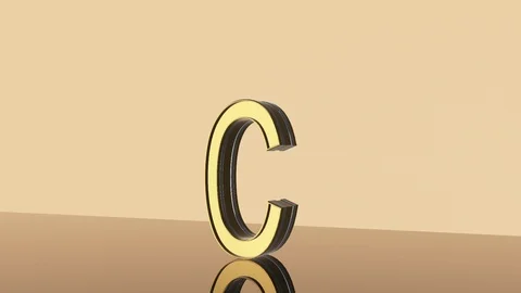 3d rendering text glossy golden animation. Stock Footage 106167161