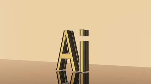 3d rendering text glossy golden animation. Stock Footage 106167213
