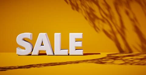 3d rendering of text sale. Illustrazione stock