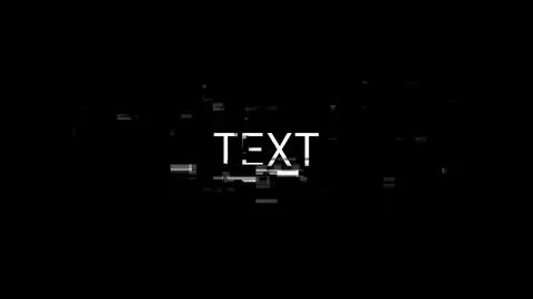 3D rendering text with screen effects of technological glitches 스톡 일러스트