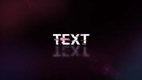 3D rendering text with screen effects of technological glitches Stock Illustration