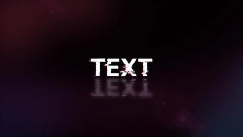 3D rendering text with screen effects of technological glitches Stock Illustration