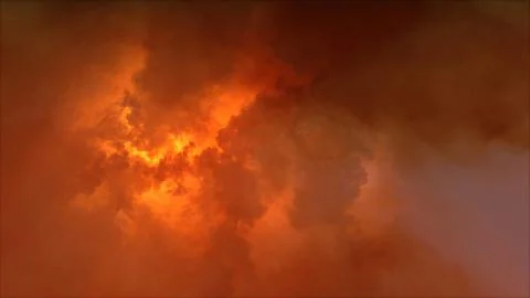 3D rendering of thunderclouds with bright lightning flashes Stock Illustration