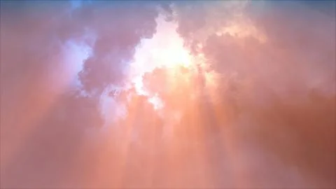 3D rendering of thunderclouds with bright lightning flashes Stock Illustration