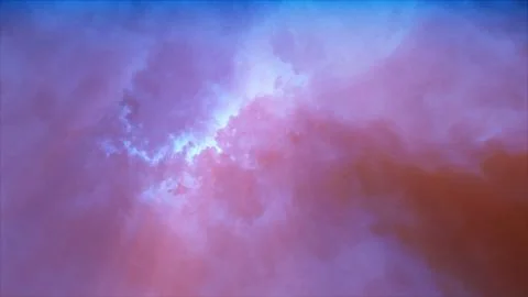 3D rendering of thunderclouds with bright lightning flashes Illustrazione stock