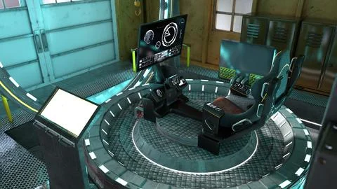 3D Rendering Time Machine イラスト素材