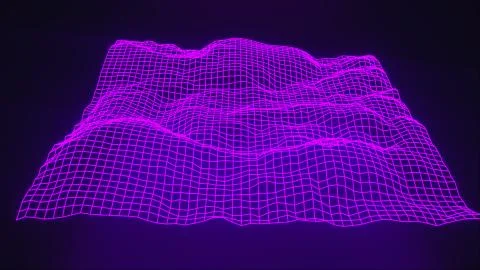 3d rendering of topographic map concept. Computer generated abstract background 스톡 일러스트