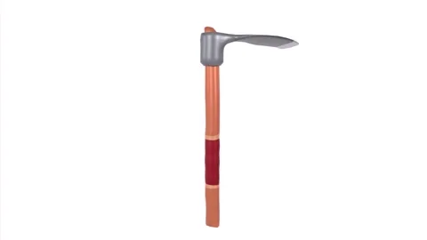 3D rendering of a traditional agricultural tool with detailed textures Stock Footage 284237562