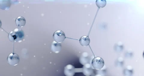 3D rendering, Transparent Clear Atom Stock Footage 267936120