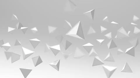 3d rendering of triangle geometric shapes , abstract high key and selected fo 스톡 사진