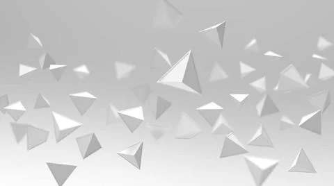 3d rendering of triangle geometric shapes 3d rendering of triangle geometr... Foto stock