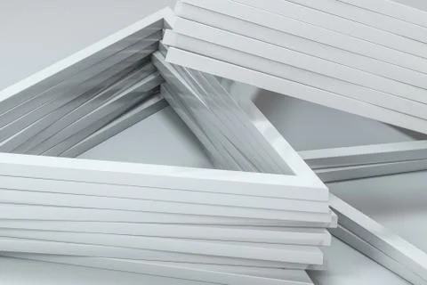 3d rendering, triangle metal framework, industrial background Stock Illustration