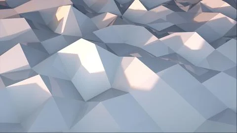 3d rendering triangular geometric surface. Computer generation abstract low poly 스톡 일러스트