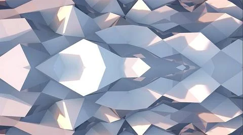 3d rendering triangular geometric surface. Computer generation abstract lo... Foto stock